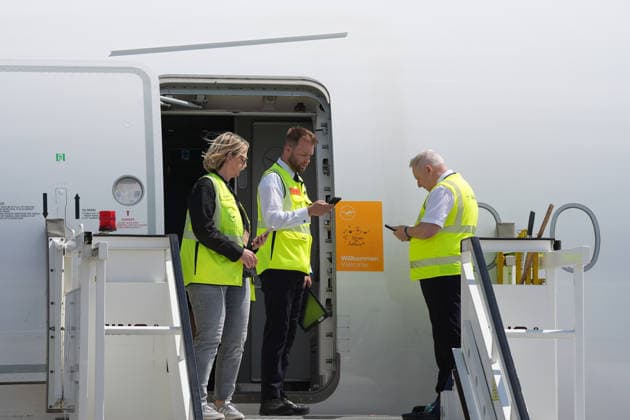 A350 900 Wuppertal ready for the national team to board Frankfurt 02 06 2026 Departure of the German national team for the World Cup in the USA