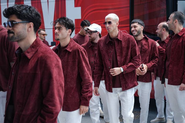 The Turkish National Football Team s 2026 FIFA World Cup, WM, Weltmeisterschaft, Fussball journey has begun ISTANBUL, TURKIYE - JUNE 02: Turkish National Football Team, which will compete in the 2026 FIFA World Cup, depart from Istanbul, Turkiye on June 02, 2026. The Turkish squad departed from the Riva Hasan Dogan National Teams Camp and Training Facilities by bus and traveled to the USA by private plane departing from Istanbul Airport. Cemal Yurttas Anadolu Istanbul Turkey. Editorial use only. Please get in touch for any other usage.  Copyright: x2026xAnadoluxCemalxYurttasx