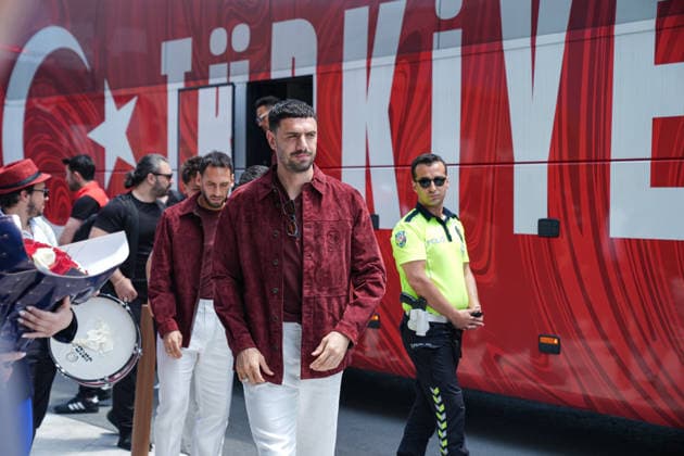 The Turkish National Football Team s 2026 FIFA World Cup, WM, Weltmeisterschaft, Fussball journey has begun ISTANBUL, TURKIYE - JUNE 02: Merih Demiral of Turkiye departs from Istanbul, Turkiye with the Turkish National Football Team, which will compete in the 2026 FIFA World Cup, on June 02, 2026. The Turkish squad departed from the Riva Hasan Dogan National Teams Camp and Training Facilities by bus and traveled to the USA by private plane departing from Istanbul Airport. Cemal Yurttas Anadolu Istanbul Turkey. Editorial use only. Please get in touch for any other usage.  Copyright: x2026xAnadoluxCemalxYurttasx