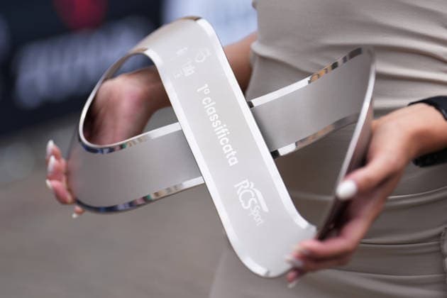 The trophy during Stage 4, an individual time trial, of the Giro d™Italia Women, from Belluno to Nevegal, Italy, Tuesday, June 2, 2026  Copyright: xDavidexSpada LaPressex