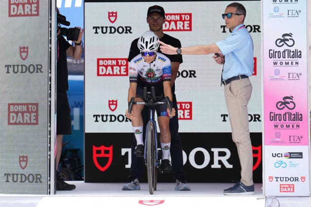 Italy™s Ilaria Marinetto of Team Mendelspeck E-Work™s during Stage 4, an individual time trial, of the Giro d™Italia Women, from Belluno to Nevegal, Italy - Tuesday June 2, 2026  Copyright: xDavidexSpada LaPressex