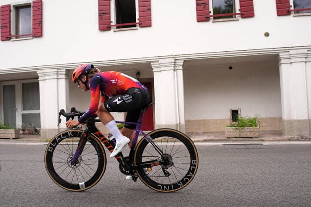 Netherlands™s Marit Raaijmakers of Human Powered Health™s during Stage 4, an individual time trial, of the Giro d™Italia Women, from Belluno to Nevegal, Italy - Tuesday June 2, 2026  Copyright: xMarcoxAlpozzix xLaPressex