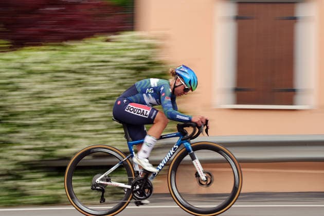 Belgium™s Justine Ghekiere of Ag Insurance - Soudal Team™s during Stage 4, an individual time trial, of the Giro d™Italia Women, from Belluno to Nevegal, Italy - Tuesday June 2, 2026  Copyright: xMarcoxAlpozzix xLaPressex
