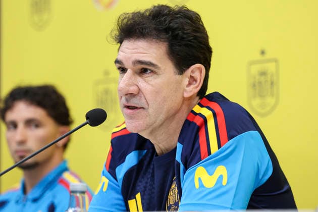 June 2, 2026, Las Rozas, Madrid, Spain: Aitor Karanka attends attends the press conference, PK, Pressekonferenz of presentation of new sponsors for Spain Team ahead the FIFA World Cup, WM, Weltmeisterschaft, Fussball 2026 at Ciudad del Futbol on June 02, 2026 in Las Rozas, Madrid, Spain. Las Rozas Spain - ZUMAa181 20260602_zaa_a181_033 Copyright: xIrinaxR.xHipolitox