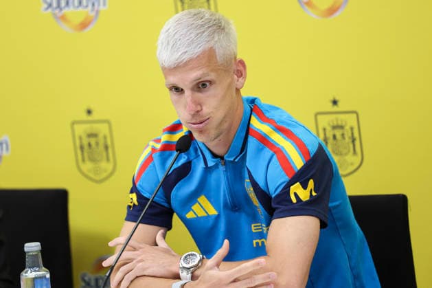 June 2, 2026, Las Rozas, Madrid, Spain: Dani Olmo attends the press conference, PK, Pressekonferenz of presentation of new sponsors for Spain Team ahead the FIFA World Cup, WM, Weltmeisterschaft, Fussball 2026 at Ciudad del Futbol on June 02, 2026 in Las Rozas, Madrid, Spain. Las Rozas Spain - ZUMAa181 20260602_zaa_a181_035 Copyright: xIrinaxR.xHipolitox