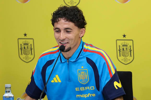 June 2, 2026, Las Rozas, Madrid, Spain: Yeremy Pino attends the press conference, PK, Pressekonferenz of presentation of new sponsors for Spain Team ahead the FIFA World Cup, WM, Weltmeisterschaft, Fussball 2026 at Ciudad del Futbol on June 02, 2026 in Las Rozas, Madrid, Spain. Las Rozas Spain - ZUMAa181 20260602_zaa_a181_036 Copyright: xIrinaxR.xHipolitox