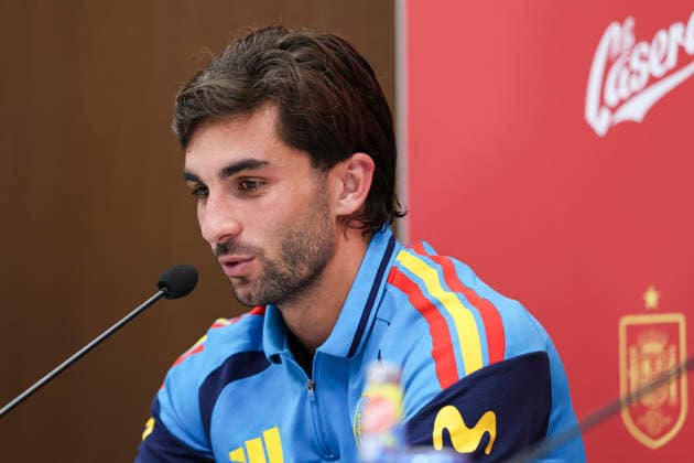 June 2, 2026, Las Rozas, Madrid, Spain: Ferran Torres attends the press conference, PK, Pressekonferenz of presentation of new sponsors for Spain Team ahead the FIFA World Cup, WM, Weltmeisterschaft, Fussball 2026 at Ciudad del Futbol on June 02, 2026 in Las Rozas, Madrid, Spain. Las Rozas Spain - ZUMAa181 20260602_zaa_a181_038 Copyright: xIrinaxR.xHipolitox