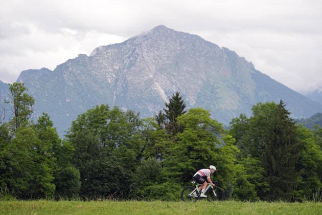 Austria™s Christina Schweinberger of Fenix-Premier Tech™s during Stage 4, an individual time trial, of the Giro d™Italia Women, from Belluno to Nevegal, Italy - Tuesday June 2, 2026  Copyright: xMarcoxAlpozzix xLaPressex