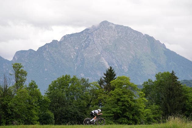 United States™s Kristen Faulkner of EF Education - Oatly™s during Stage 4, an individual time trial, of the Giro d™Italia Women, from Belluno to Nevegal, Italy - Tuesday June 2, 2026  Copyright: xMarcoxAlpozzix xLaPressex