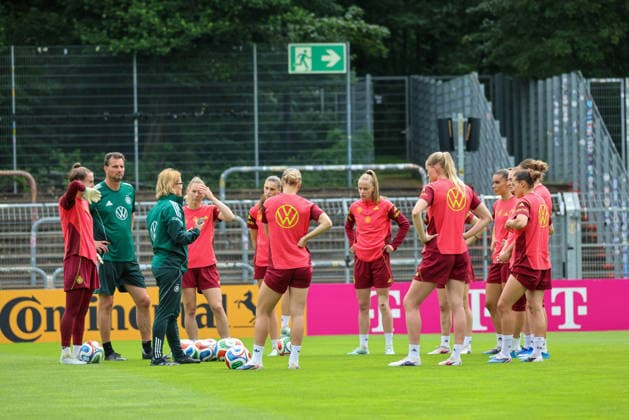 Cologne, Germany 02 06 2026 Training of the DFB womens preparation international match Germany vs Norway for World Cup qualification 2027 In the picture The players of the German national soccer team Copyright: HMBxMedia MadeleinexFantini