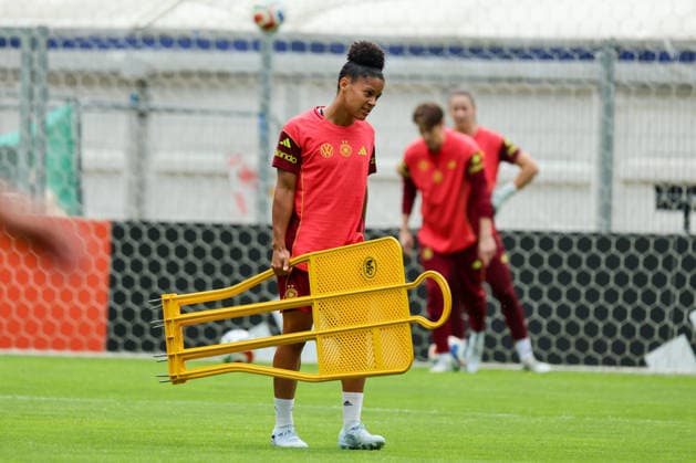Cologne, Germany 02 06 2026 Training of the DFB women preparation international match Germany vs Norway for World Cup qualification 2027 In the picture Shekiera Martinez Germany Copyright: HMBxMedia MadeleinexFantini