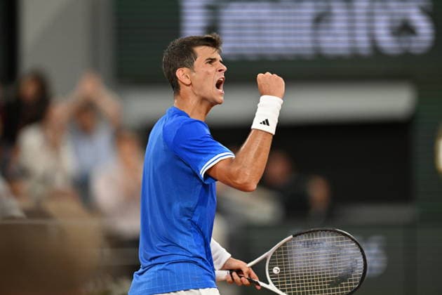 2026 French Open, Roland-Garros - Day 10 PARIS, FRANCE - JUNE 02: Rafael Jodar of Spain competes with Alexander Zverev (not seen) of Germany during their Men s Singles quarter-final match on Day Ten of the 2026 French Open at Roland Garros on June 02, 2026 in Paris, France. Mustafa Yalcin Anadolu Paris France. Editorial use only. Please get in touch for any other usage.  Copyright: x2026xAnadoluxMustafaxYalcinx