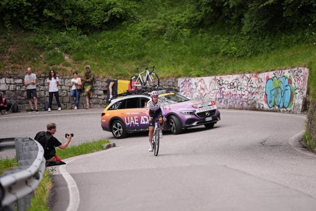 Italy™s Silvia Persico of UAE Team ADQ™s during Stage 4, an individual time trial, of the Giro d™Italia Women, from Belluno to Nevegal, Italy - Tuesday June 2, 2026  Copyright: xMarcoxAlpozzix xLaPressex