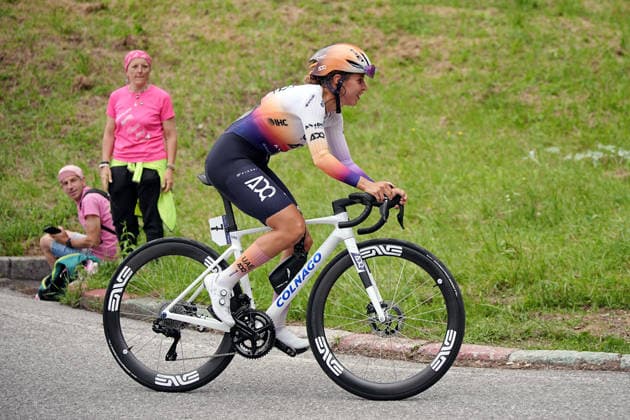 Italy™s Silvia Persico of UAE Team ADQ™s during Stage 4, an individual time trial, of the Giro d™Italia Women, from Belluno to Nevegal, Italy - Tuesday June 2, 2026  Copyright: xMarcoxAlpozzix xLaPressex