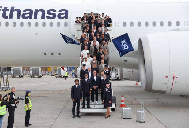 Football, FIFA World Cup 2026, departure of Germany DFB national team to the World Cup in the USA