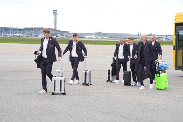 The charter flight with the Norwegian football team travels to the World Cup Gardermoen 20260602 The charter flight with the Norwegian football team travels to the World Cup from the GA terminal at Gardermoen Photo Lise Aserud NTB Gardermoen Norway EDITORIAL USE ONLY RESTRICTED USE FOR BETTING COMPANIES  Copyright: xLisexAserudxx xNTBx