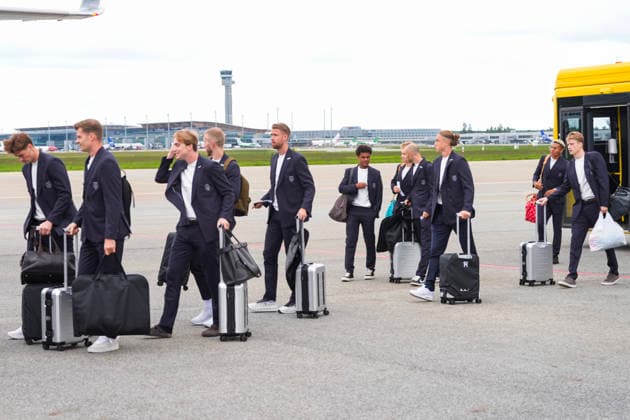 The charter flight with the Norwegian football team travels to the World Cup Gardermoen 20260602 The charter flight with the Norwegian football team travels to the World Cup from the GA terminal at Gardermoen Photo Lise Aserud NTB Gardermoen Norway EDITORIAL USE ONLY RESTRICTED USE FOR BETTING COMPANIES  Copyright: xLisexAserudxx xNTBx