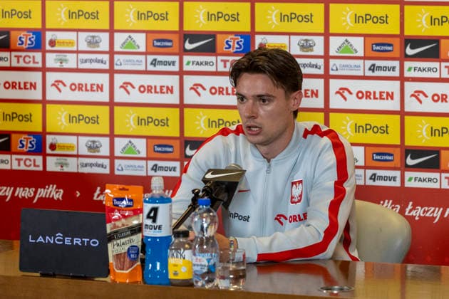 Practice session team Poland 02.06.2026 football, Warsaw, PGE National Stadium, Polish football Poland press conference, PK, Pressekonferenz and national team, Nationalteam training session before friendly game with Nigeria image shows: Nicola Zalewski Copyright: xKatarzynaxPlewczynskax 20260602FCTKPKAPL6319