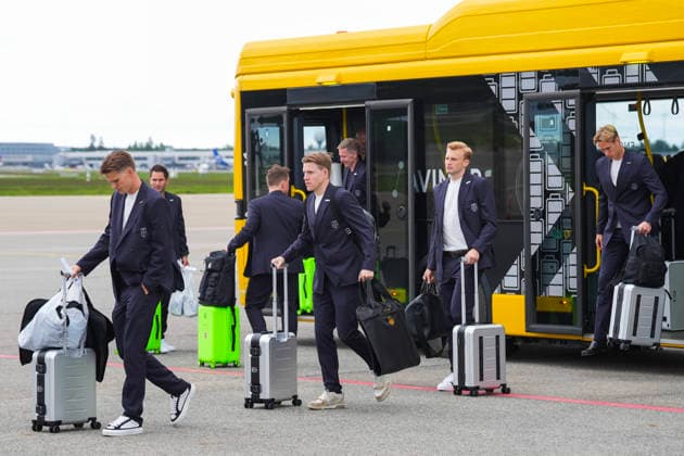 The charter flight with the Norwegian football team travels to the World Cup Gardermoen 20260602 The charter flight with the Norwegian football team travels to the World Cup from the GA terminal at Gardermoen Photo Lise Aserud NTB Gardermoen Norway EDITORIAL USE ONLY RESTRICTED USE FOR BETTING COMPANIES  Copyright: xLisexAserudxx xNTBx