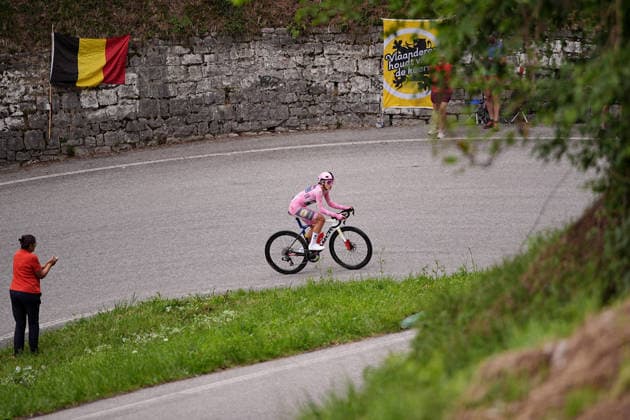 Italy™s Elisa Balsamo of Lidl - Trek™s (Pink jersey) during Stage 4, an individual time trial, of the Giro d™Italia Women, from Belluno to Nevegal, Italy - Tuesday June 2, 2026  Copyright: xMarcoxAlpozzix xLaPressex