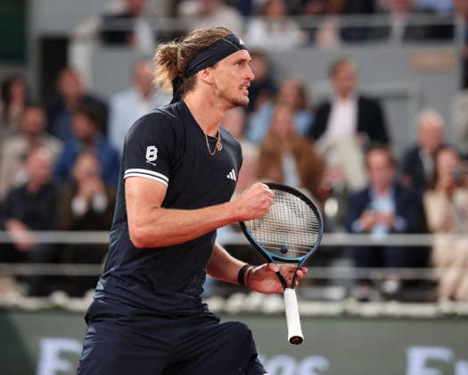 Alexander Zverev GER makes a fist and cheers,Cheers,Joy,Emotion, Men s Singles, Men s Singles Tennis French Open 2026 Roland Garros Paris France 2 June 2026 Copyright: xJuergenxHasenkopfx