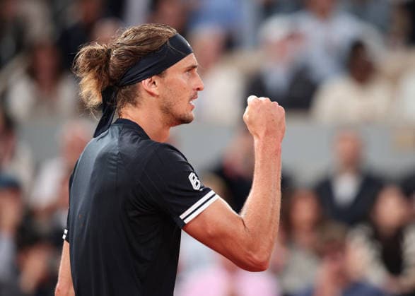 Alexander Zverev GER makes a fist and cheers,Cheers,Joy,Emotion, Men s Singles, Men s Singles Tennis French Open 2026 Roland Garros Paris France 2 June 2026 Copyright: xJuergenxHasenkopfx