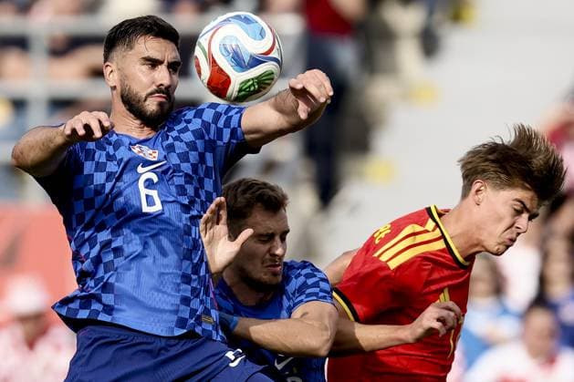 Football, International match, Croatia - Belgium