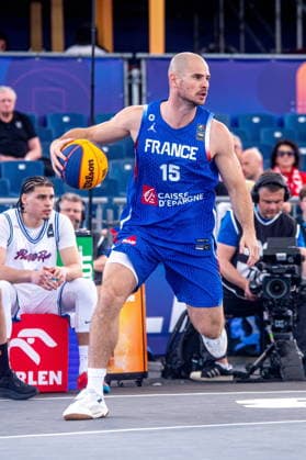 Warszawa 02.06.2026. 3x3 Basketball World Cup Day 2 in Warsaw, Poland. Puerto Rico - France match --- Mistrzostwa Swiata w koszykowce 3x3 Dzien 2 w Warszawie. Mecz Portoryko - Francja Persons Shown : Alex Vialaret Fot. Kai Taller Arena Akcji NEWSPIX.PL --- newspix.pl 