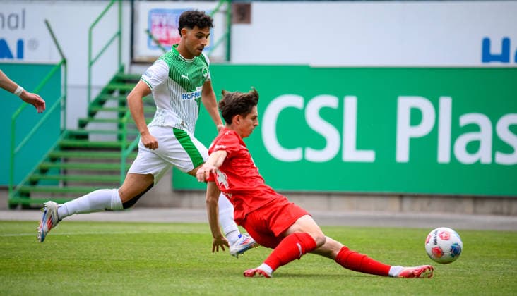Football, RL Bayern, promotion matches, SpVgg Greuther Fürth II - ASV Cham