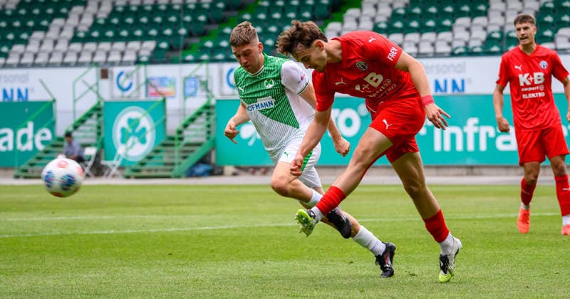 02 06 2026 Football season 2025 2026 Relegation Oberliga Bayern Bayernliga Regionalliga SpVgg Greuther Fürth II ASV Cham xwoxzix Philipp Hack 13, SpVgg Greuther Fürth II Lukas Krämer 6, ASV Cham