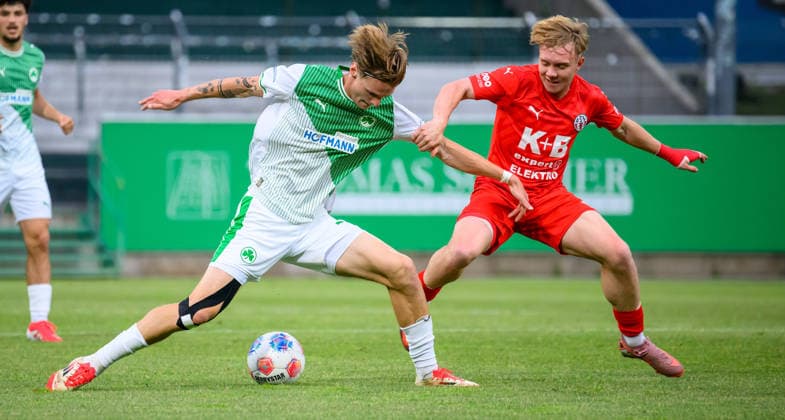 02 06 2026 Football season 2025 2026 Relegation Oberliga Bayern Bayernliga Regionalliga SpVgg Greuther Fürth II ASV Cham xwoxzix Christoph Meister 11, SpVgg Greuther Fürth II Konstantin Landstorfer 21, ASV Cham