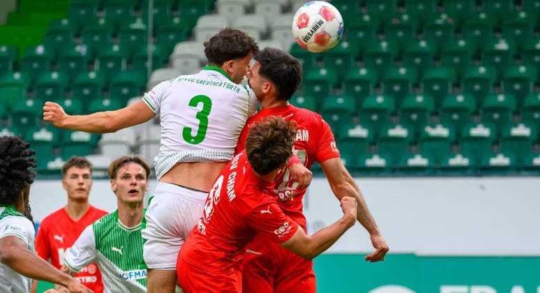 02 06 2026 Football season 2025 2026 Relegation Oberliga Bayern Bayernliga Regionalliga SpVgg Greuther Fürth II ASV Cham xwoxzix Jakob Engel 3, SpVgg Greuther Fürth II Lucas Chrubasic 20, ASV Cham