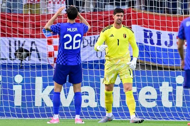 Croatia vs Belgium - friendly match RIJEKA, CROATIA - JUNE 02 : Courtois Thibaut goalkeeper of Belgium reacts after a save during a friendly match between Croatia and Belgium ahead of the FIFA World Cup, WM, Weltmeisterschaft, Fussball 2026 on June 02, 2026 in Rijeka, Croatia, 02 06 2026 Rijeka Croatia  Copyright: xJanxDexMeuleneirx