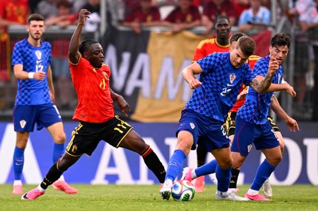 Croatia vs Belgium - friendly match RIJEKA, CROATIA - JUNE 02 : Doku Jeremy forward of Belgium in action during a friendly match between Croatia and Belgium ahead of the FIFA World Cup, WM, Weltmeisterschaft, Fussball 2026 on June 02, 2026 in Rijeka, Croatia, 02 06 2026 Rijeka Croatia  Copyright: xTomasxSiskx