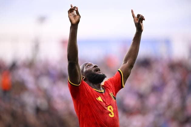Croatia vs Belgium - friendly match RIJEKA, CROATIA - JUNE 02 : Lukaku Romelu forward of Belgium celebrates scoring their second goal during a friendly match between Croatia and Belgium ahead of the FIFA World Cup, WM, Weltmeisterschaft, Fussball 2026 on June 02, 2026 in Rijeka, Croatia, 02 06 2026 Rijeka Croatia  Copyright: xTomasxSiskx