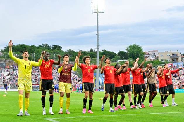 Croatia vs Belgium - friendly match RIJEKA, CROATIA - JUNE 02 : players of Belgium celebrate the win during a friendly match between Croatia and Belgium ahead of the FIFA World Cup, WM, Weltmeisterschaft, Fussball 2026 on June 02, 2026 in Rijeka, Croatia, 02 06 2026 Rijeka Croatia  Copyright: xJanxDexMeuleneirx