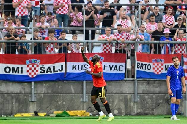 Croatia vs Belgium - friendly match RIJEKA, CROATIA - JUNE 02 : Lukaku Romelu forward of Belgium scores a goal during a friendly match between Croatia and Belgium ahead of the FIFA World Cup, WM, Weltmeisterschaft, Fussball 2026 on June 02, 2026 in Rijeka, Croatia, 02 06 2026 Rijeka Croatia  Copyright: xJanxDexMeuleneirx