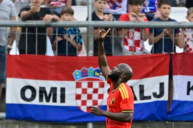 Croatia vs Belgium - friendly match RIJEKA, CROATIA - JUNE 02 : Lukaku Romelu forward of Belgium scores a goal during a friendly match between Croatia and Belgium ahead of the FIFA World Cup, WM, Weltmeisterschaft, Fussball 2026 on June 02, 2026 in Rijeka, Croatia, 02 06 2026 Rijeka Croatia  Copyright: xJanxDexMeuleneirx
