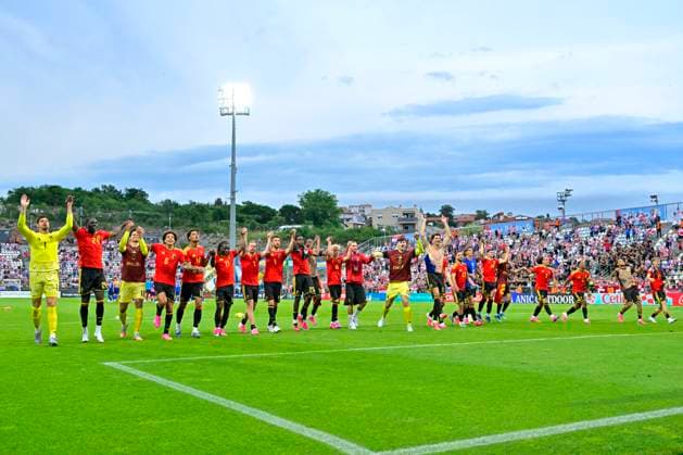 Croatia vs Belgium - friendly match RIJEKA, CROATIA - JUNE 02 : players of Belgium celebrate the win during a friendly match between Croatia and Belgium ahead of the FIFA World Cup, WM, Weltmeisterschaft, Fussball 2026 on June 02, 2026 in Rijeka, Croatia, 02 06 2026 Rijeka Croatia  Copyright: xJanxDexMeuleneirx