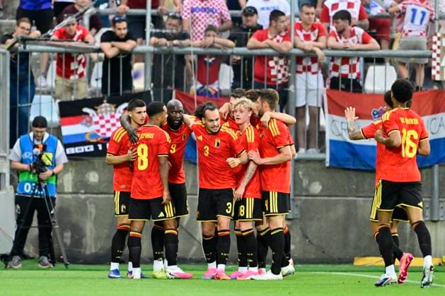 Croatia vs Belgium - friendly match RIJEKA, CROATIA - JUNE 02 : Lukaku Romelu forward of Belgium celebrates after scoring during a friendly match between Croatia and Belgium ahead of the FIFA World Cup, WM, Weltmeisterschaft, Fussball 2026 on June 02, 2026 in Rijeka, Croatia, 02 06 2026 Rijeka Croatia  Copyright: xJanxDexMeuleneirx