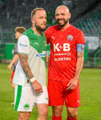 02 06 2026 Soccer season 2025 2026 Relegation Oberliga Bayern Bayernliga Regionalliga SpVgg Greuther Fürth II ASV Cham xwoxzix Daniel Adlung 10, SpVgg Greuther Fürth II Marco Pfab 35, ASV Cham after the end of the match