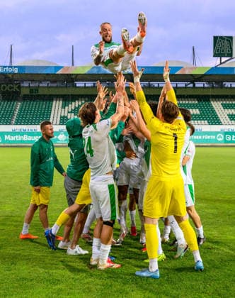 02 06 2026 Soccer Season 2025 2026 Relegation Oberliga Bayern Bayernliga Regionalliga SpVgg Greuther Fürth II ASV Cham xwoxzix Team Team celebrates Daniel Adlung 10, SpVgg Greuther Fürth II
