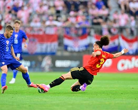 Croatia vs Belgium - friendly match RIJEKA, CROATIA - JUNE 02 : Theate Arthur defender of Belgium during a friendly match between Croatia and Belgium ahead of the FIFA World Cup, WM, Weltmeisterschaft, Fussball 2026 on June 02, 2026 in Rijeka, Croatia, 02 06 2026 Rijeka Croatia  Copyright: xJanxDexMeuleneirx