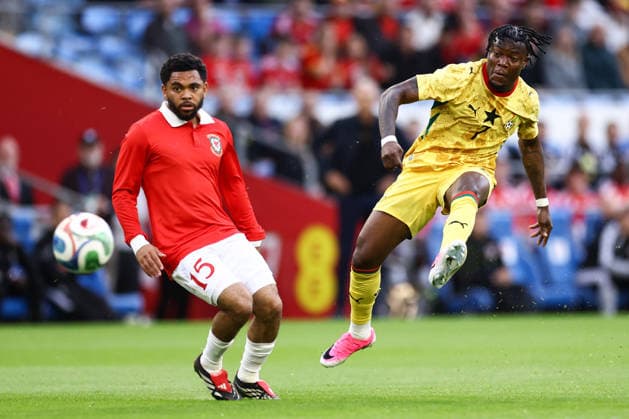 Wales gegen Ghana 02. Juni 2026, Cardiff Internationales Freundschaftsspiel Wales gegen Ghana Fatawu Issahaku aus Ghana Foto Jacques Feeney Abseits Cardiff UK  Copyright: xJacquesxFeeneyx xOffsidexOffside