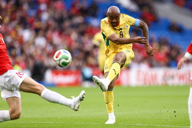 Wales gegen Ghana 02. Juni 2026, Cardiff Internationales Freundschaftsspiel Wales gegen Ghana Jordan Ayew aus Ghana Foto Jacques Feeney Abseits Cardiff UK  Copyright: xJacquesxFeeneyx xOffsidexOffside