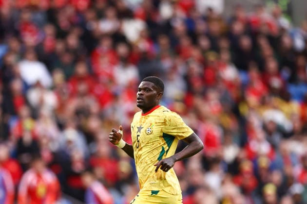 Wales gegen Ghana 02. Juni 2026, Cardiff Internationales Freundschaftsspiel Wales gegen Ghana Thomas Partey aus Ghana Foto Jacques Feeney Abseits Cardiff UK  Copyright: xJacquesxFeeneyx xOffsidexOffside