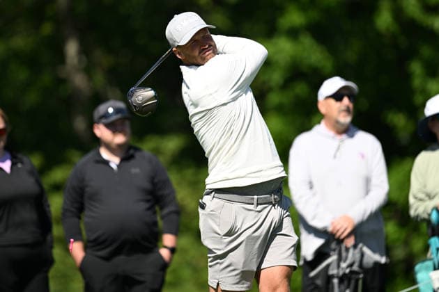 June 2, 2026: Wyndham Clark (USA) tees off on the 1at tee during practice rounds a at the Memorial Tournament in Dublin, Ohio. Cal Media Dublin USA - ZUMAc04_ 20260602_zma_c04_070 Copyright: xBrentxClarkx