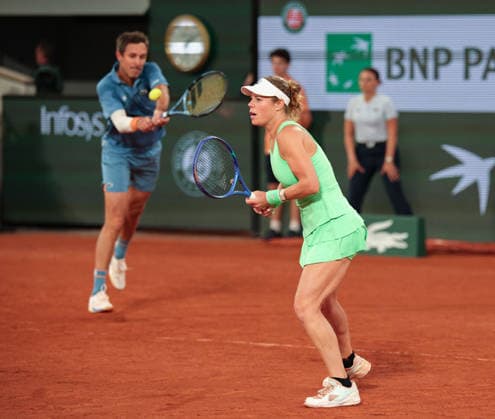 Laura Siegemund GER , Edouard Roger Vasselin FRA , Mixed Doubles, Mixed Doubles Tennis French Open 2026 Roland Garros Paris France 2 June 2026 Copyright: xJuergenxHasenkopfx
