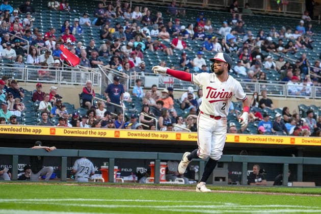 June 2, 2026, Minneapolis, Minnesota, USA: Kody Clemens 2 walks to first.The Minnesota Twins hosted the Chicago White Sox at Target Field in Minneapolis, Minnesota. Minneapolis USA - ZUMAg285 20260602_zsp_g285_017 Copyright: xFrankxGomezx