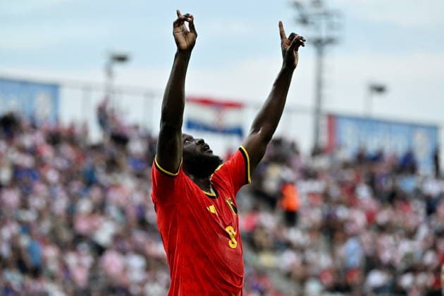 Croatia, Rijeka, 020626. Rujevica Stadium. Friendly football match on the eve of the World Cup, Croatia - Belgium. In the photo: Romelu Lukaku. Photo: Damir Krajac CROPIX Zagreb Croatia Copyright: xxDamirxKrajacx hrvatska_belgija157-020626
